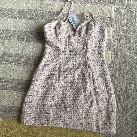 For Love & Lemons Dionne Mini Dress in Carnation S - Picture 13 of 16